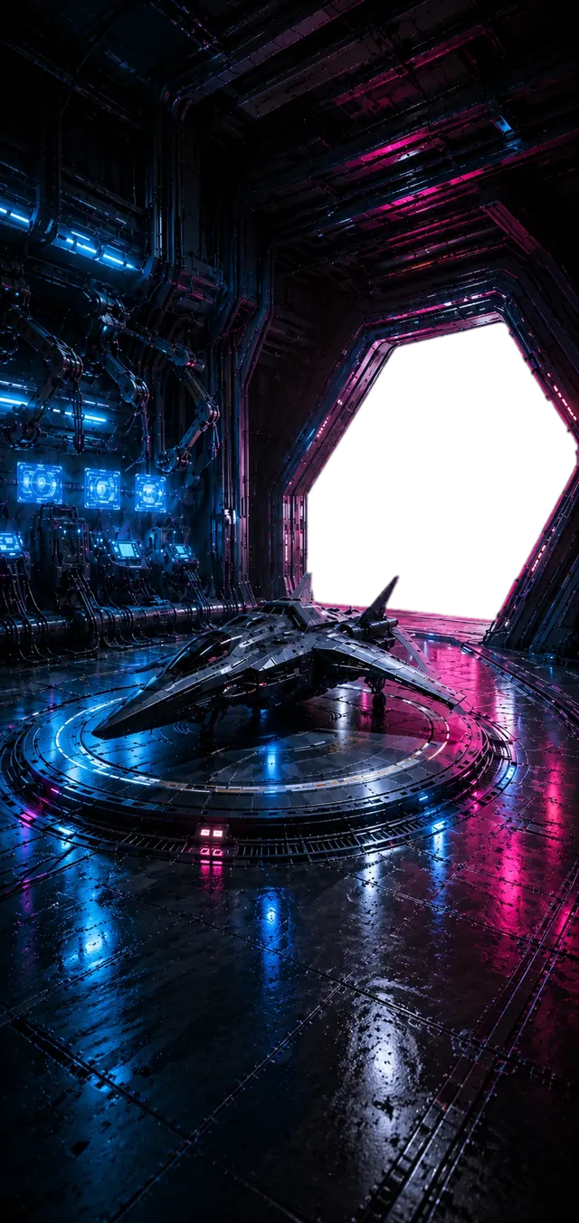 Your interceptor on the hangar pad